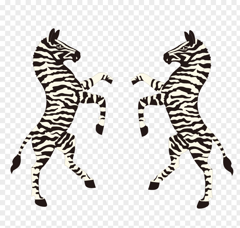Two Zebra Cartoon Vector Coat Of Arms Botswana Heraldry PNG