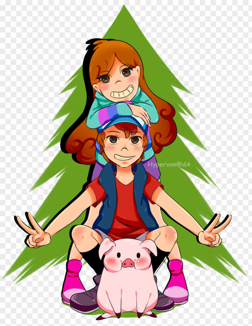 Dipper And Mabel Fanart Pines Illustration Twin Art PNG