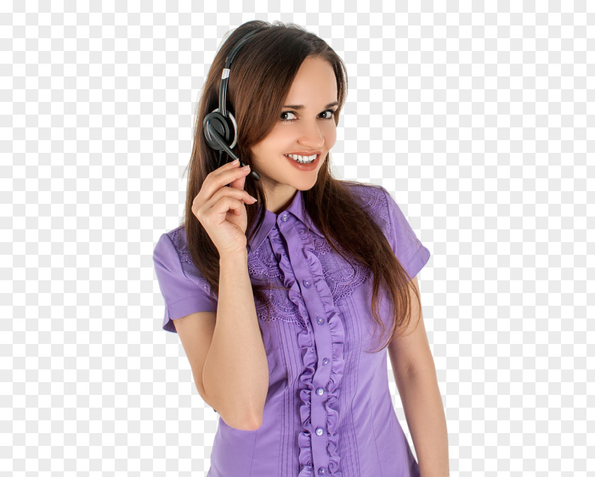 Headset Headphones Business Woman PNG