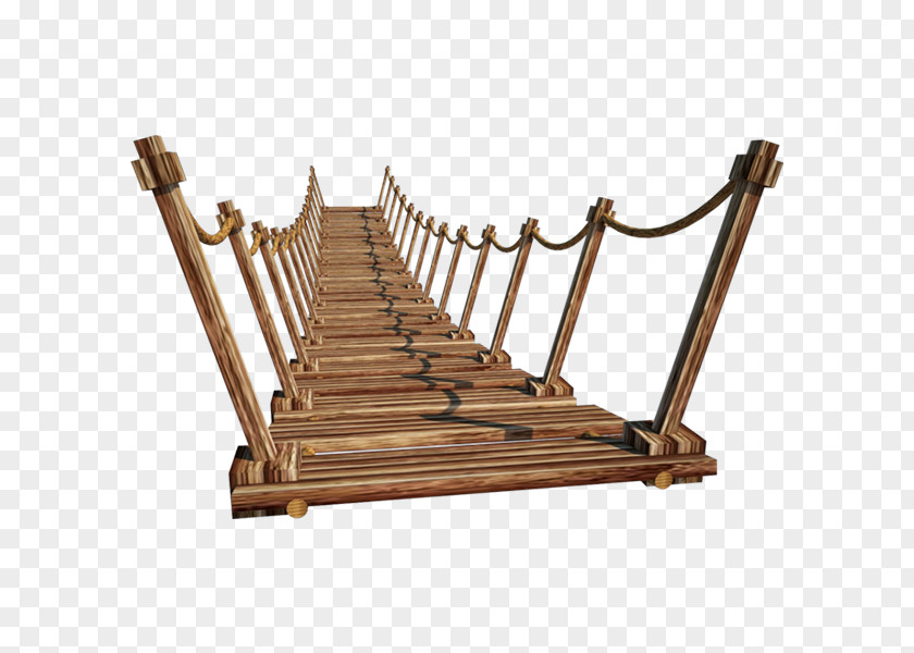 Real Wooden Bridge Timber Suspension Clip Art PNG