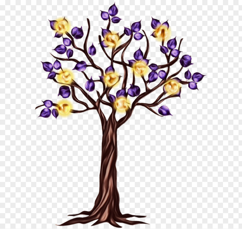 Tree Crocus Flower Cut Flowers Purple Plant Branch PNG