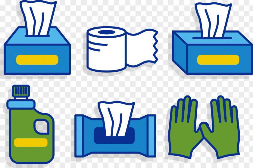 Vector Toilet Paper Towel Icon PNG
