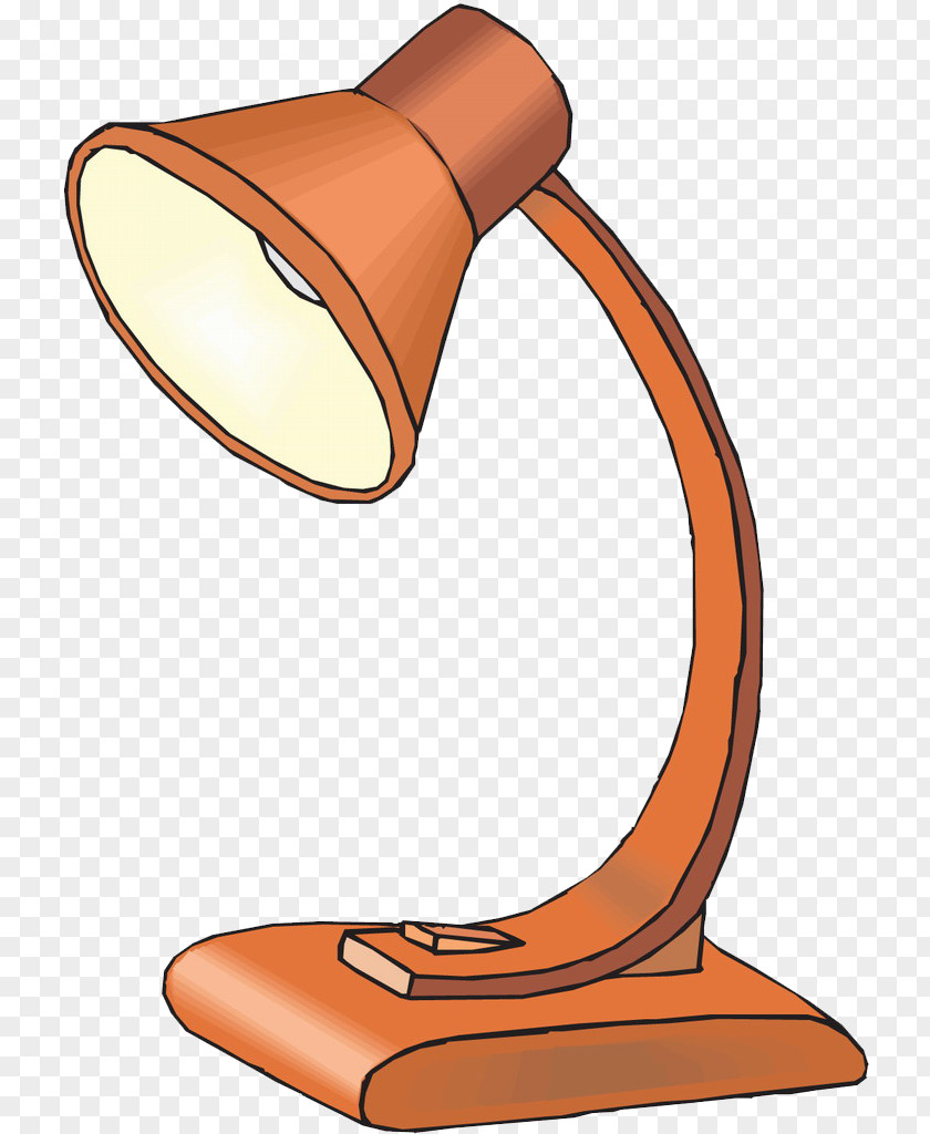 Orange Lamp Light Lampe De Bureau Clip Art PNG