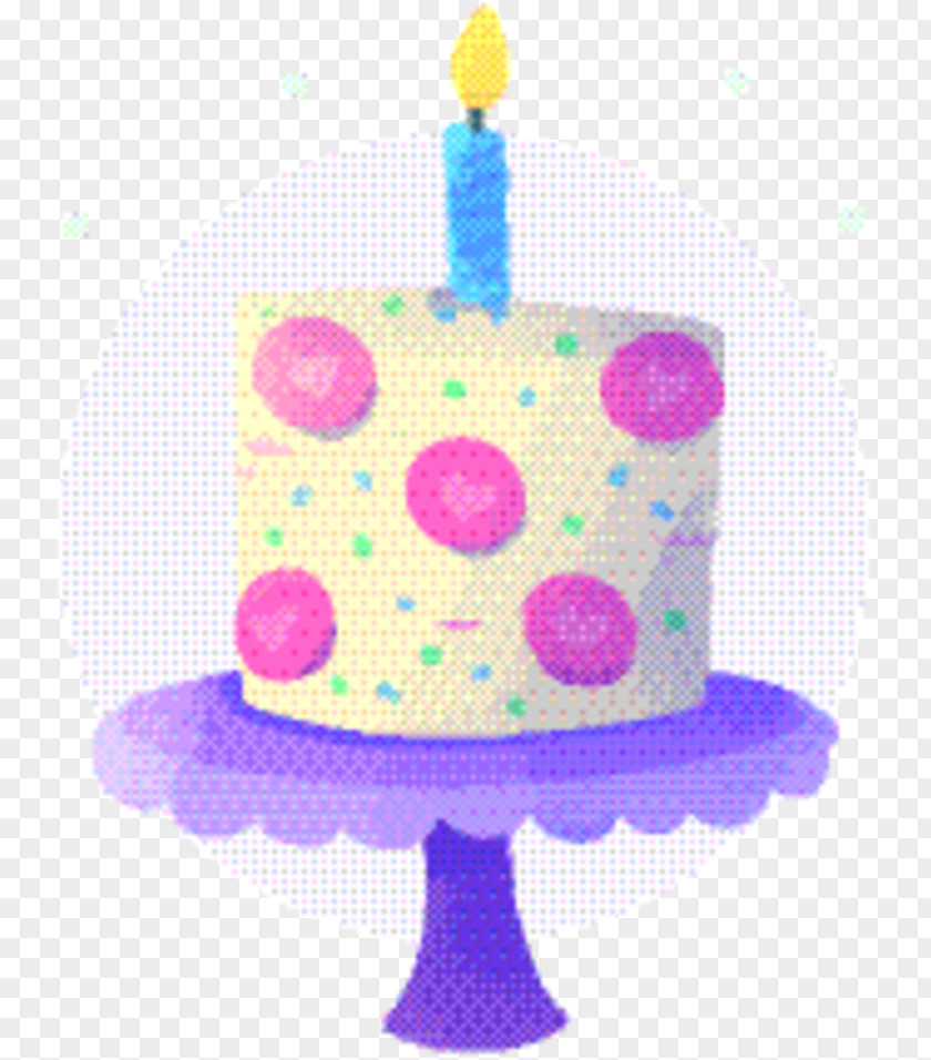 Party Fondant Pink Birthday Cake PNG