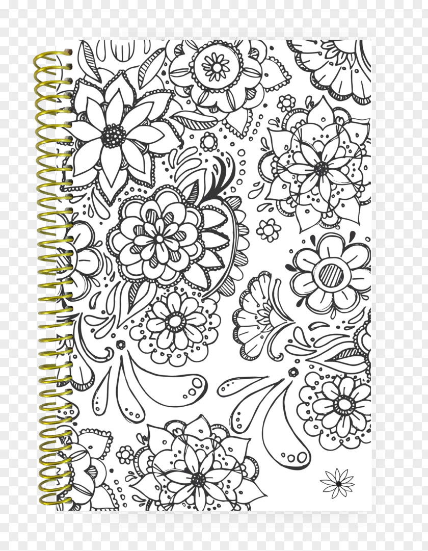 Book Coloring Personal Organizer Diary Bloom Daily Planners PNG