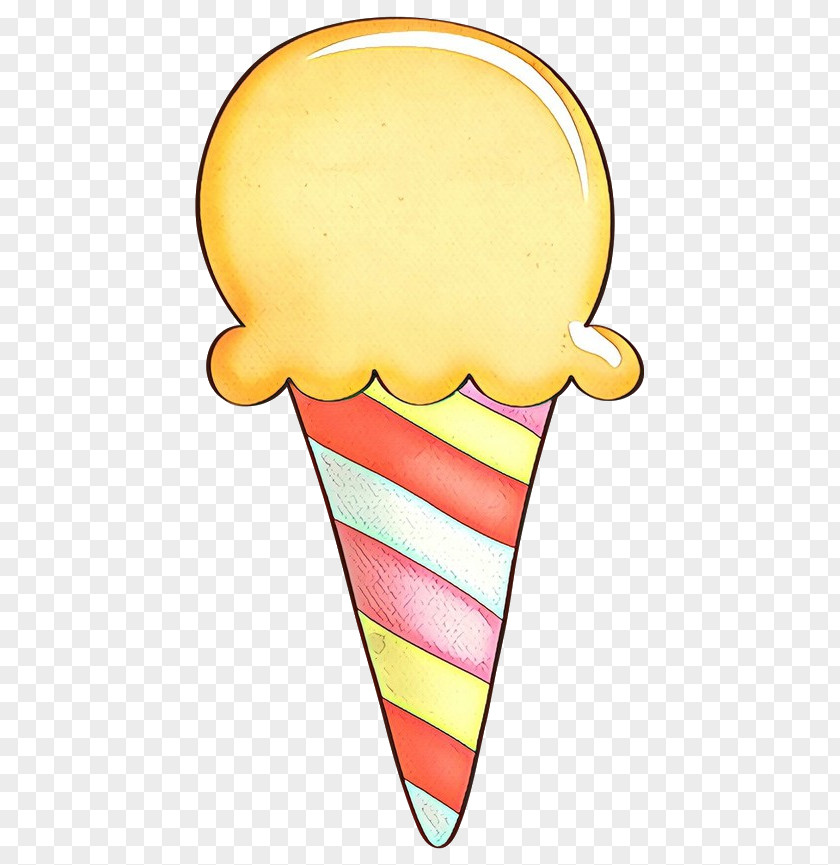 Ice Cream Cones Clip Art Illustration Line Yellow PNG