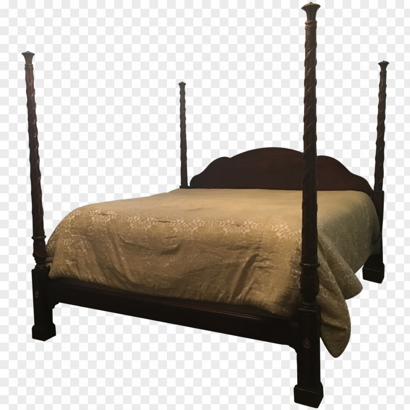 Mahogany Chair Bed Frame Four-poster Size Furniture PNG