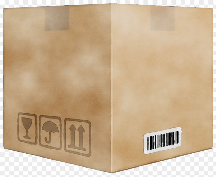 Package Delivery Beige Cardboard Box PNG
