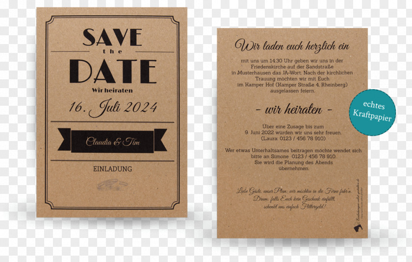 Save The Date Kraft Paper Map Creativity Magnetkarte PNG