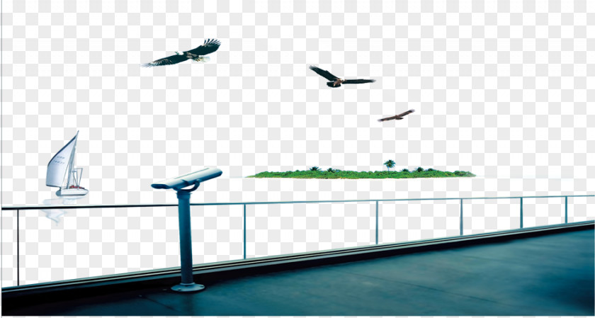 Balcony Overlooking Table Floor Wall Shelf PNG