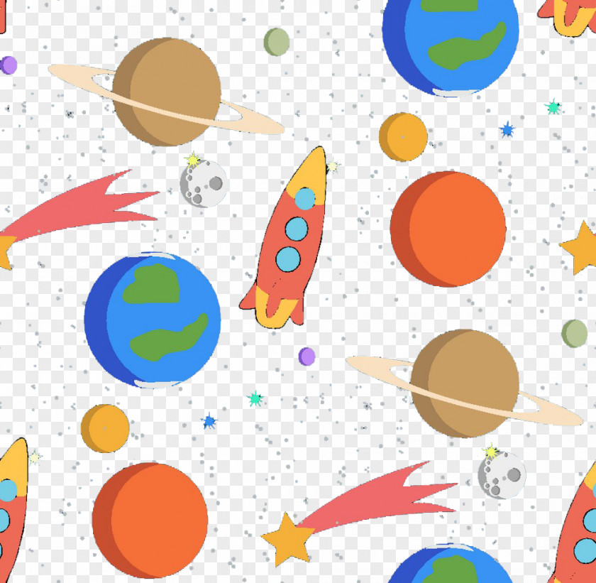 Cute Rocket Background Cartoon Clip Art PNG