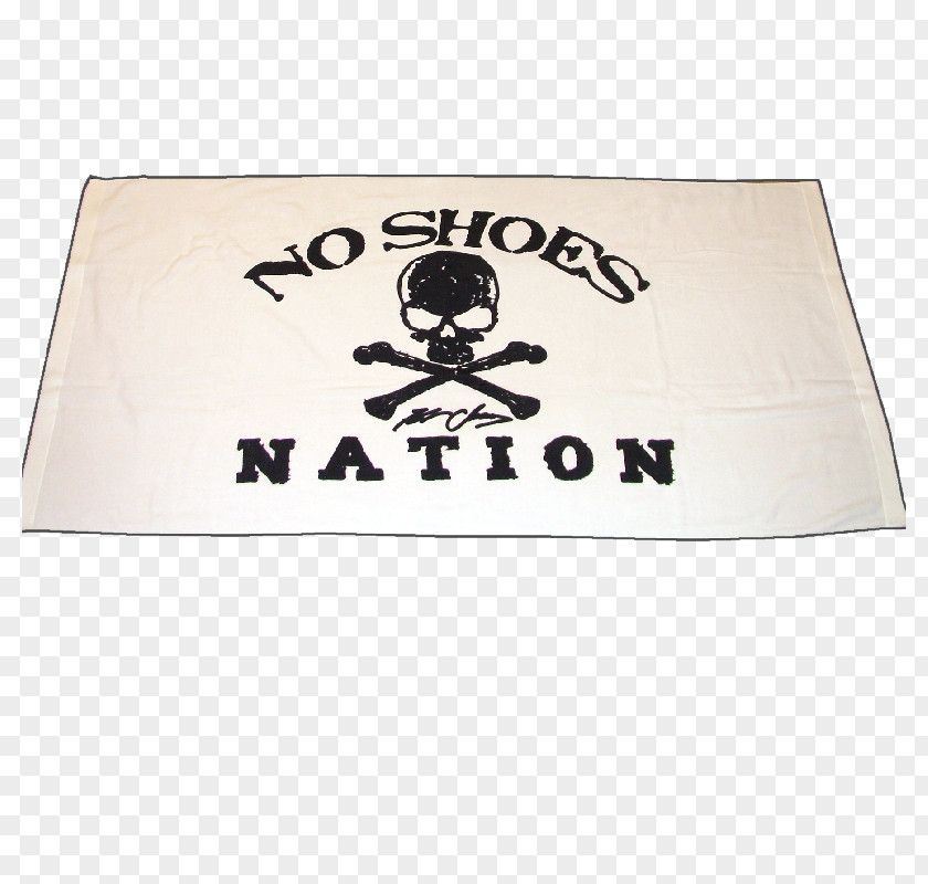 White Towel Live In No Shoes Nation Cooler Banner Flag Font PNG