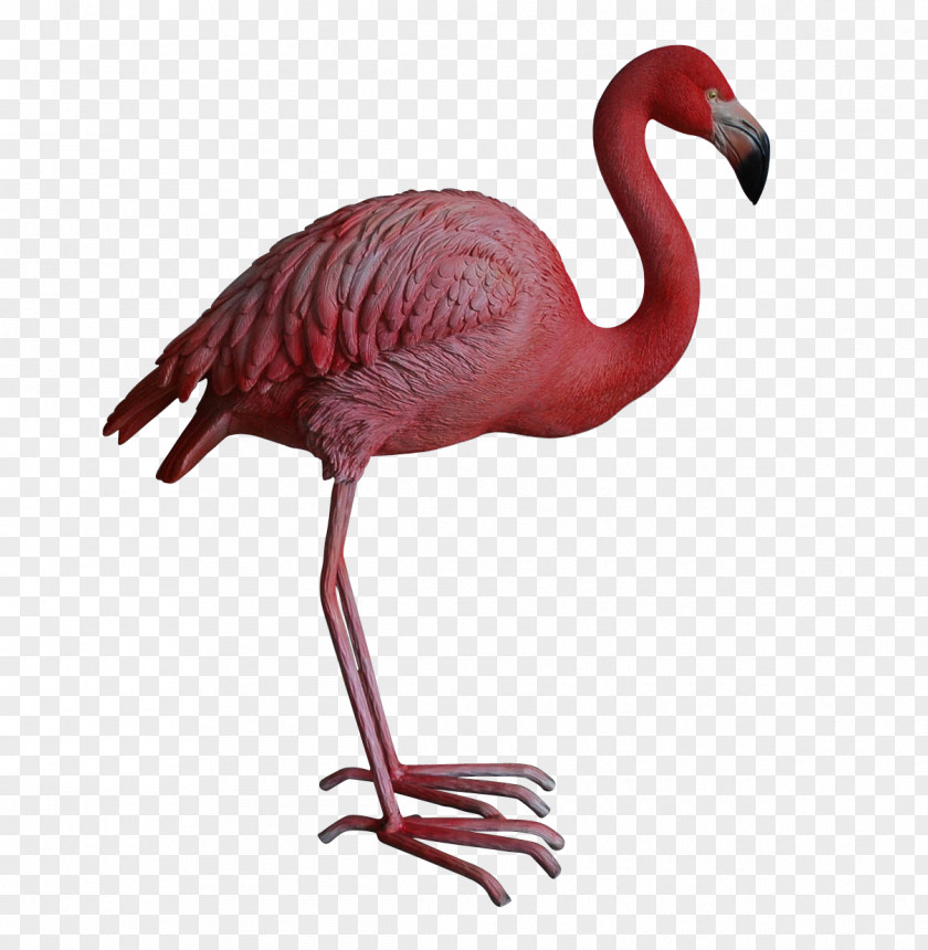 Bird Plastic Flamingo Statue Garden Ornament PNG