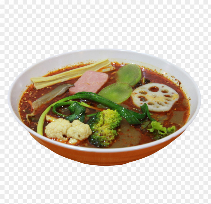 The Real Broccoli Spicy Noodles Laksa Chinese Cuisine Thai Gumbo Noodle PNG