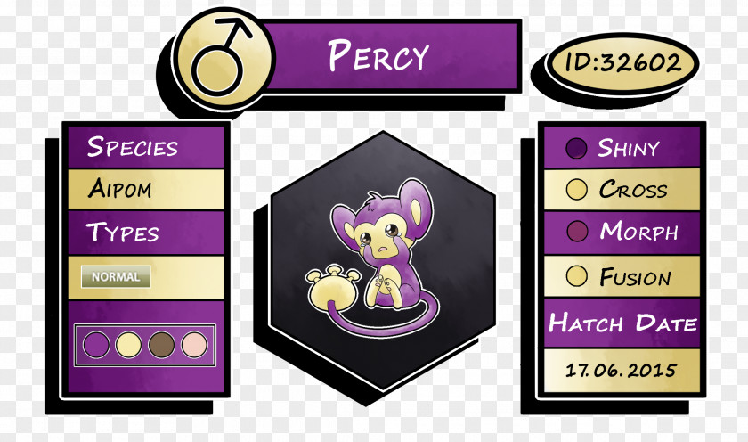 Aipom Pokemon Brand Font PNG