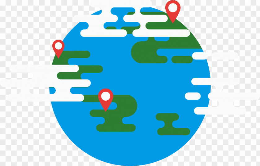 Global GPS Positioning Baggage Icon PNG