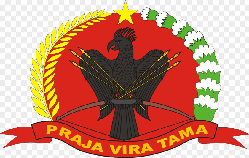 Lambang Sorong Papua Subregional Military Command Korem 171/Praja Vira Tama Logo PNG
