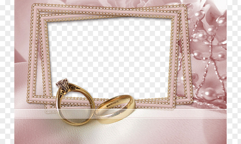 There Are Pearl Ring Wedding Photo Frame Picture Marriage Photography PNG