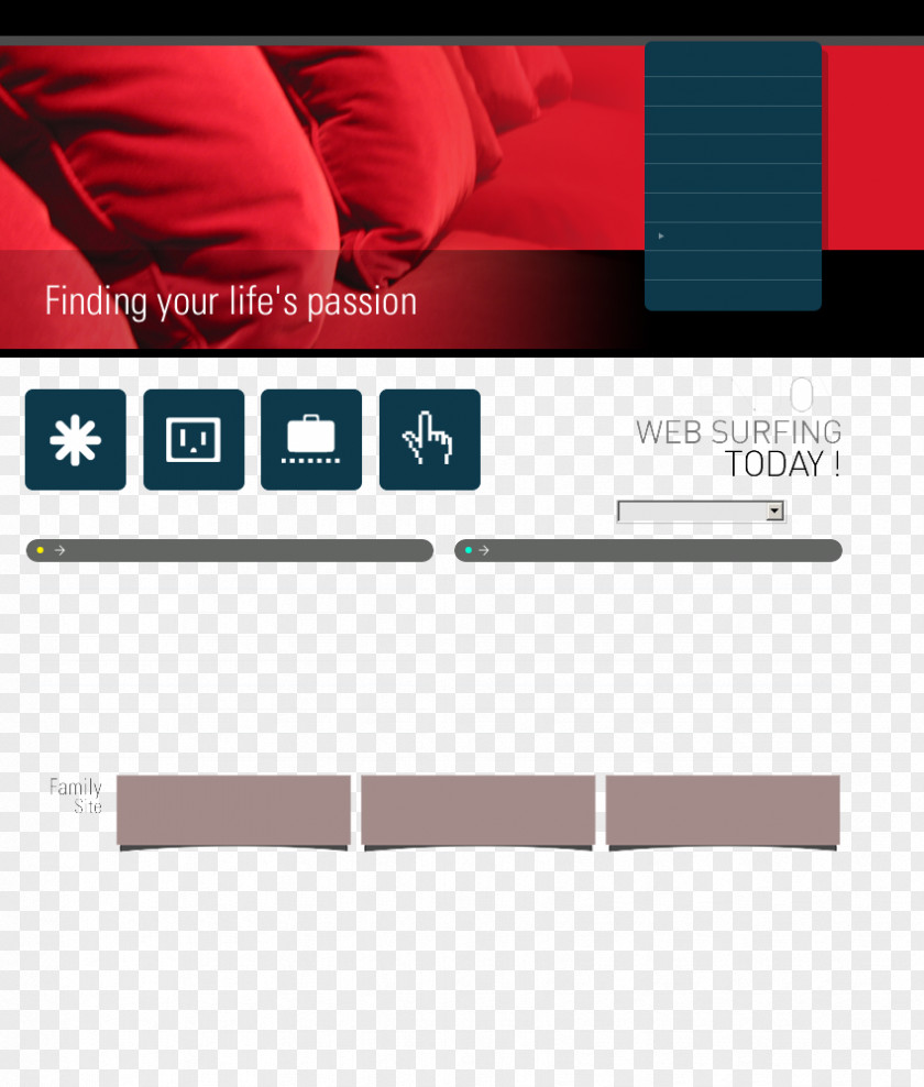 Web Design Graphic Template PNG