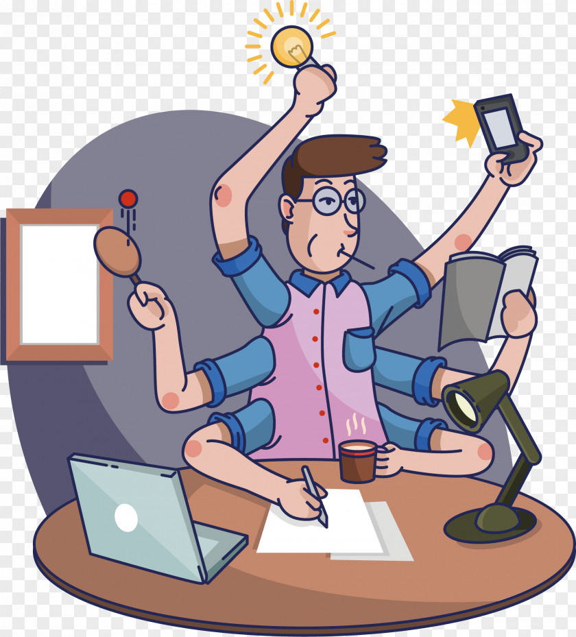 Work And Rest Of The Business People Illustration PNG