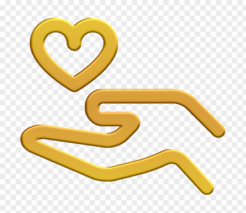 Charity Line Icon Donation Heart PNG