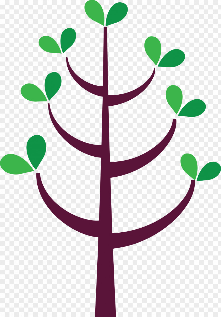 Leaf Plant Tree Symbol Stem PNG