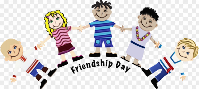 Team Thumb Cartoon Happy Friendship Day PNG