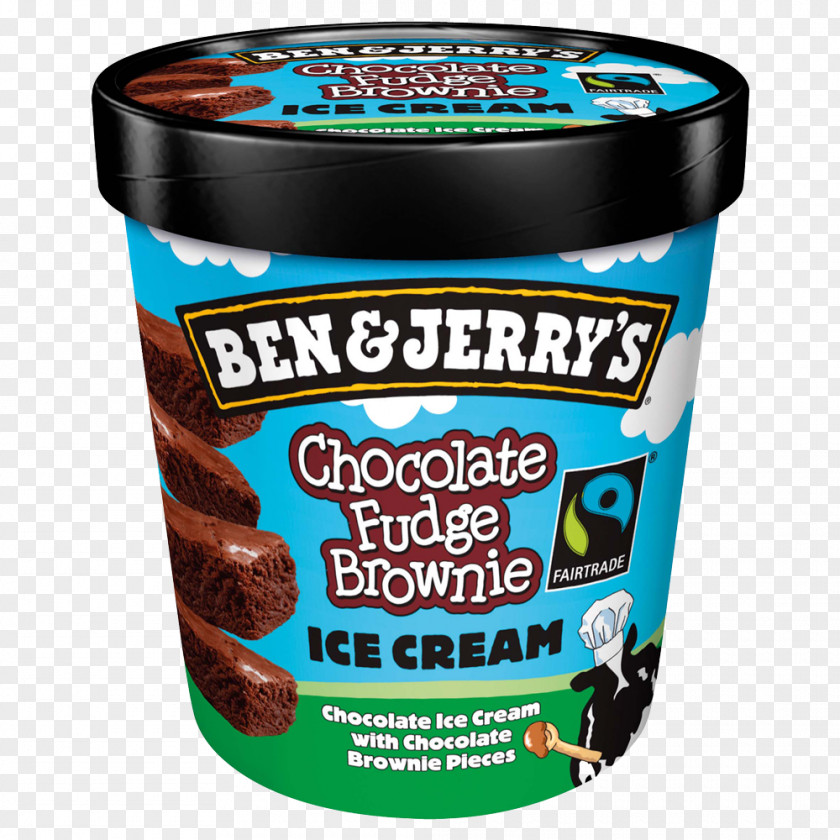 Ben Jerrys Ice Cream Cherry Garcia Chocolate Brownie Fudge & Jerry's PNG
