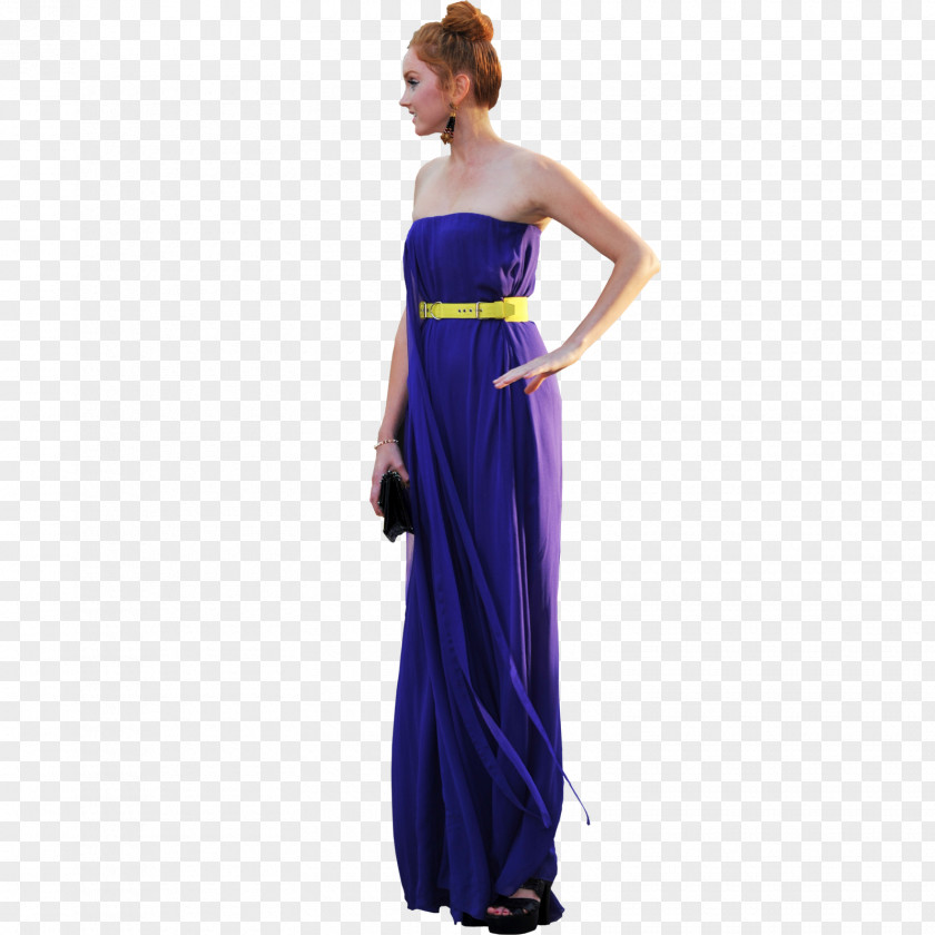 Blue Woman Party Dress Prom Evening Gown Cocktail PNG