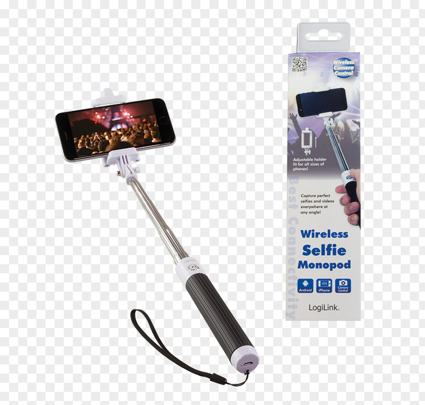 Bluetooth Monopod Selfie Stick 2direct LogiLink PNG