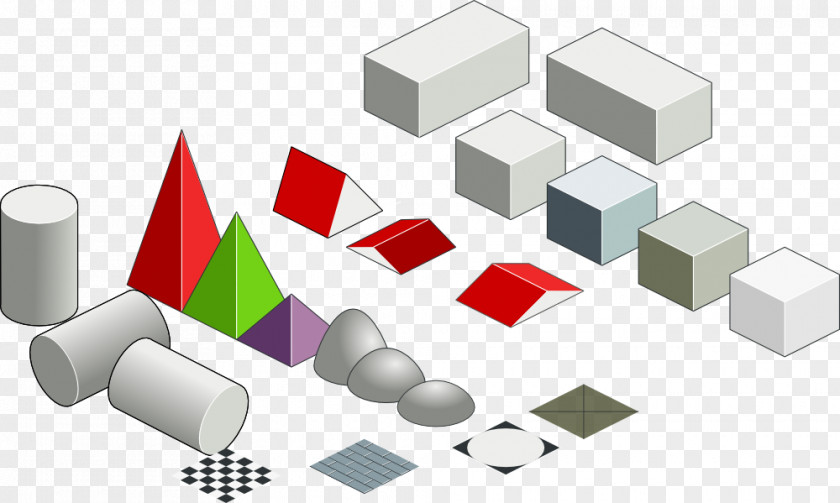 Isometric Projection Drawing Clip Art PNG