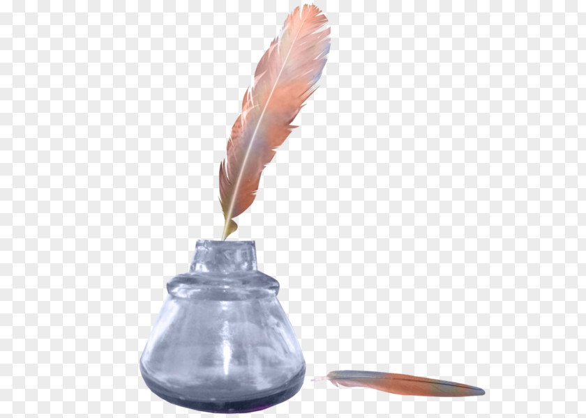 Pen Paper Quill Inkwell PNG