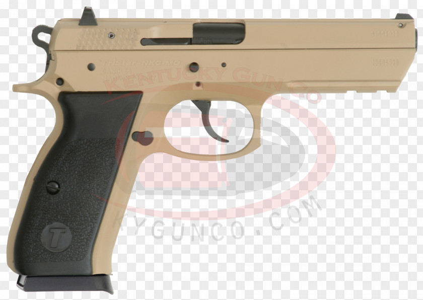 Sand DESERT Trigger CZ 75 Firearm Gun Barrel Semi-automatic Pistol PNG