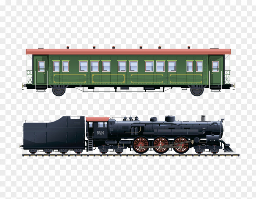 Train Passenger Car Rail Transport Steam Locomotive PNG