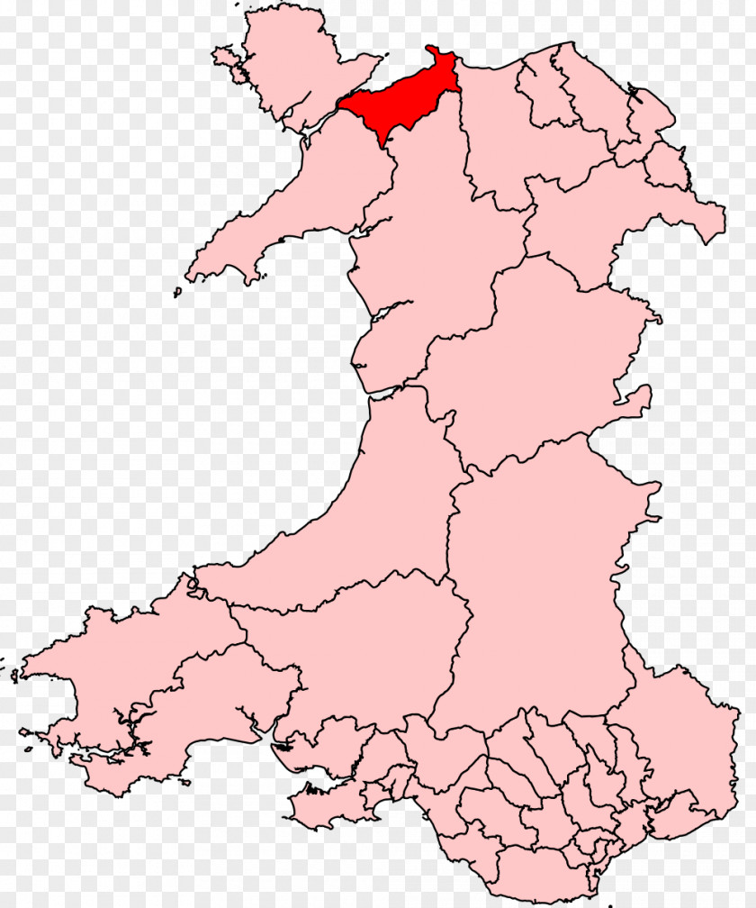 Map Aberconwy Clwyd Electoral District PNG
