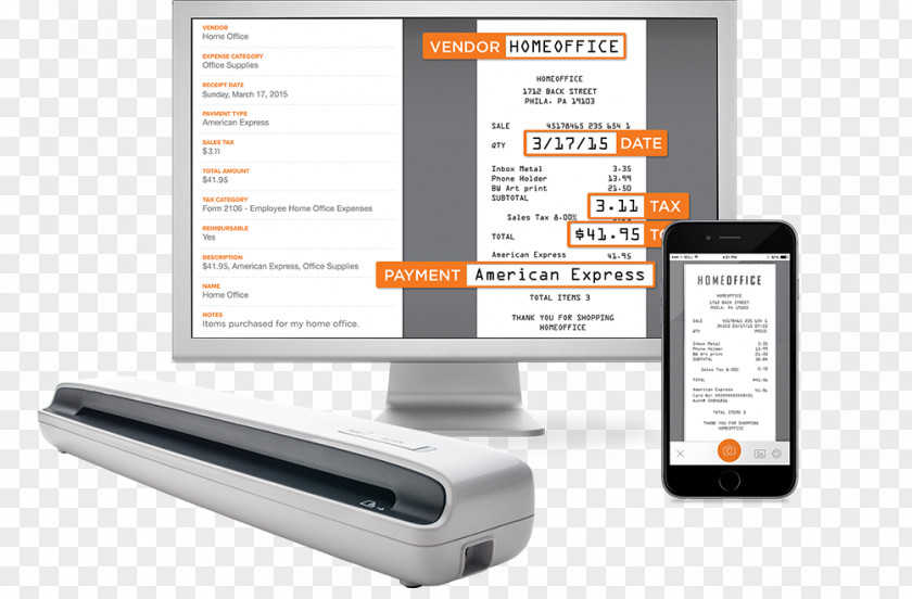Scanner Image Mobile Phones Receipt Computer Software PNG