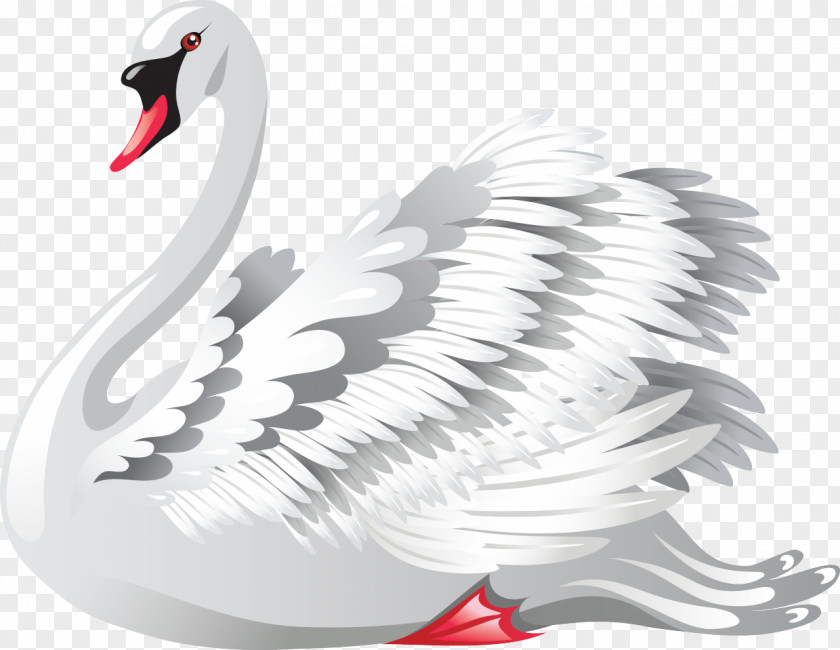 Swan Black Royalty-free Clip Art PNG