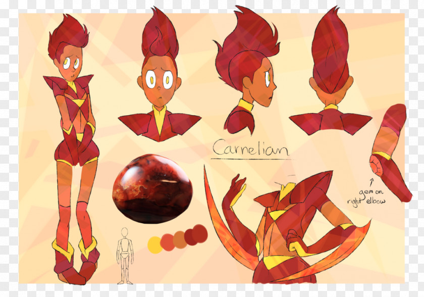 Benitoite Costume Design Maroon PNG