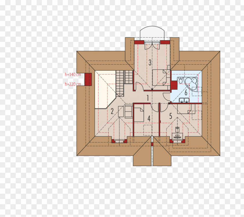House Attic Floor Plan Room Układ Jednoprzestrzenny PNG
