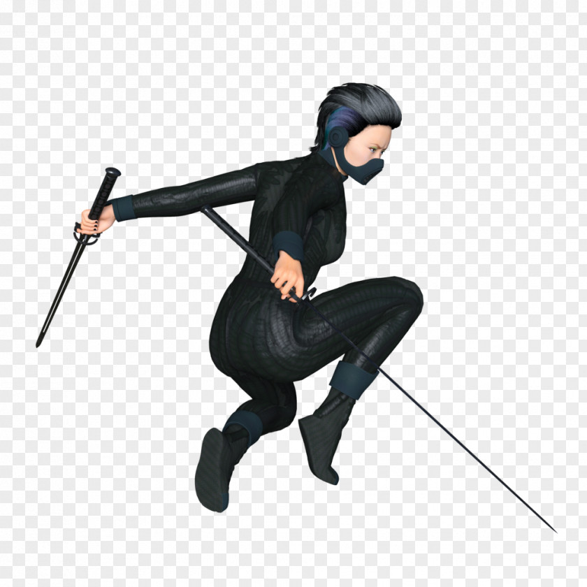Ninja Kunoichi Woman PNG