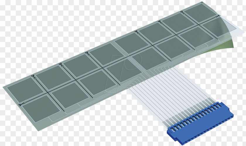 Various Actions Computer Keyboard Membrane Capacitive Sensing Foil PNG