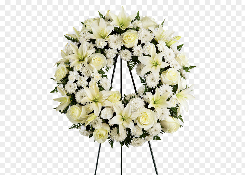 White Wreath Floristry Funeral Flower FTD Companies PNG