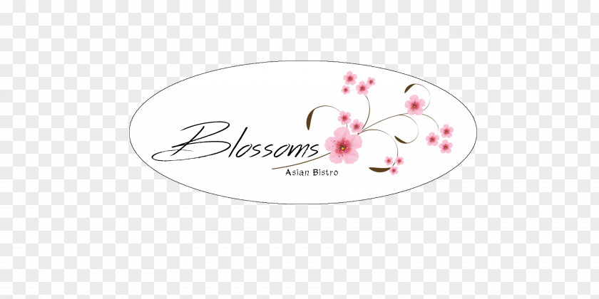 Cherry Blossom Logo Pink M Petal Font PNG