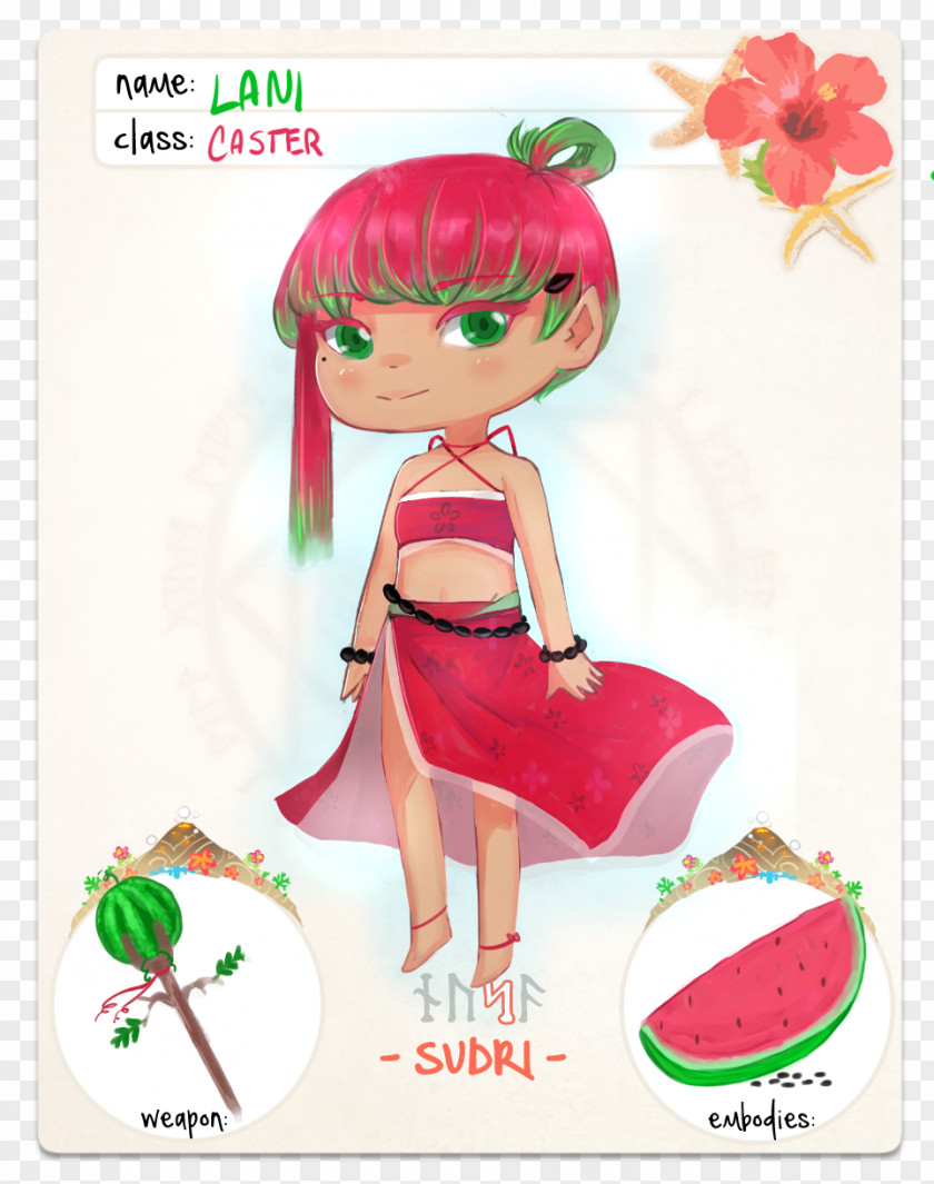 Doll Flowering Plant Cartoon Character PNG