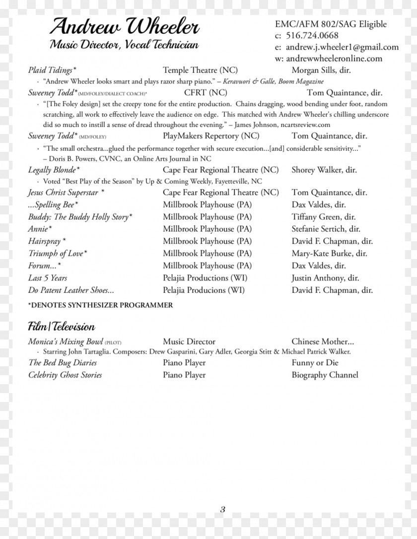 Modern Cv Résumé Template Musical Theatre Cover Letter PNG