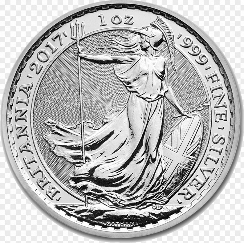 Silver Royal Mint Britannia Bullion Coin PNG