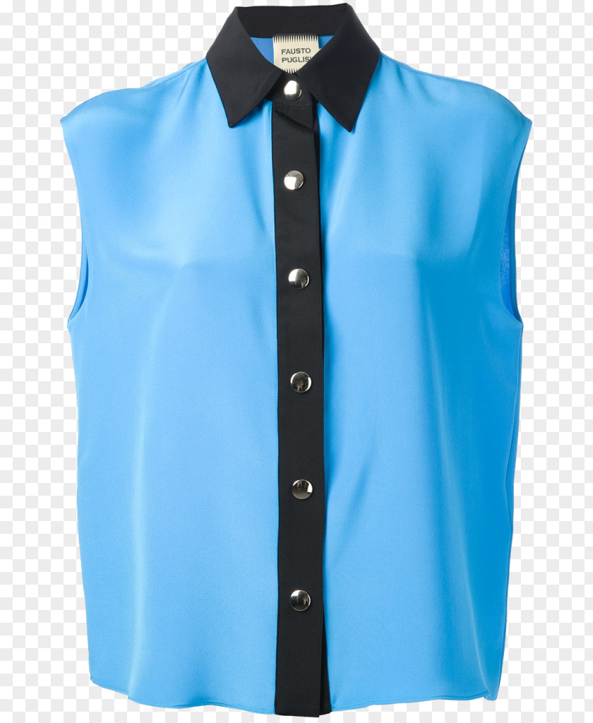 T-shirt Sleeveless Shirt Blouse Collar Top PNG