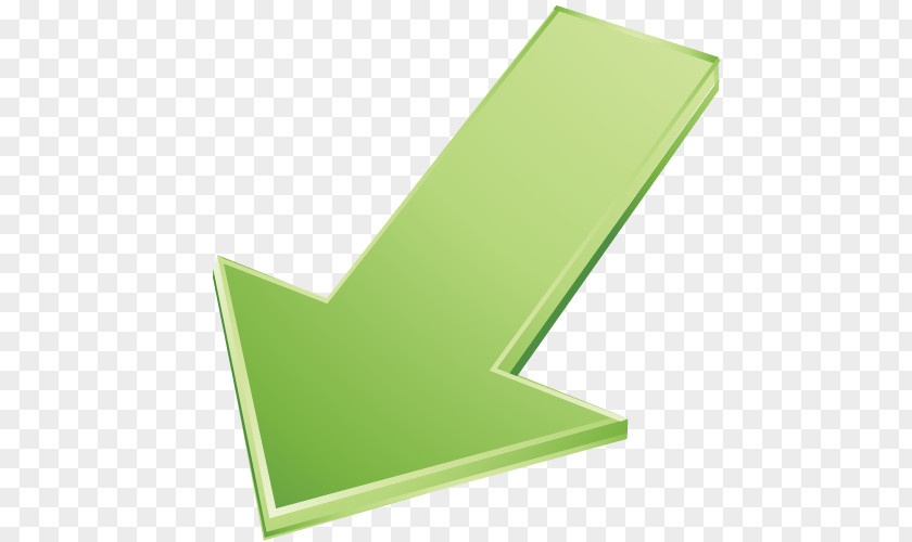 Three-dimensional Arrow Green Clip Art PNG