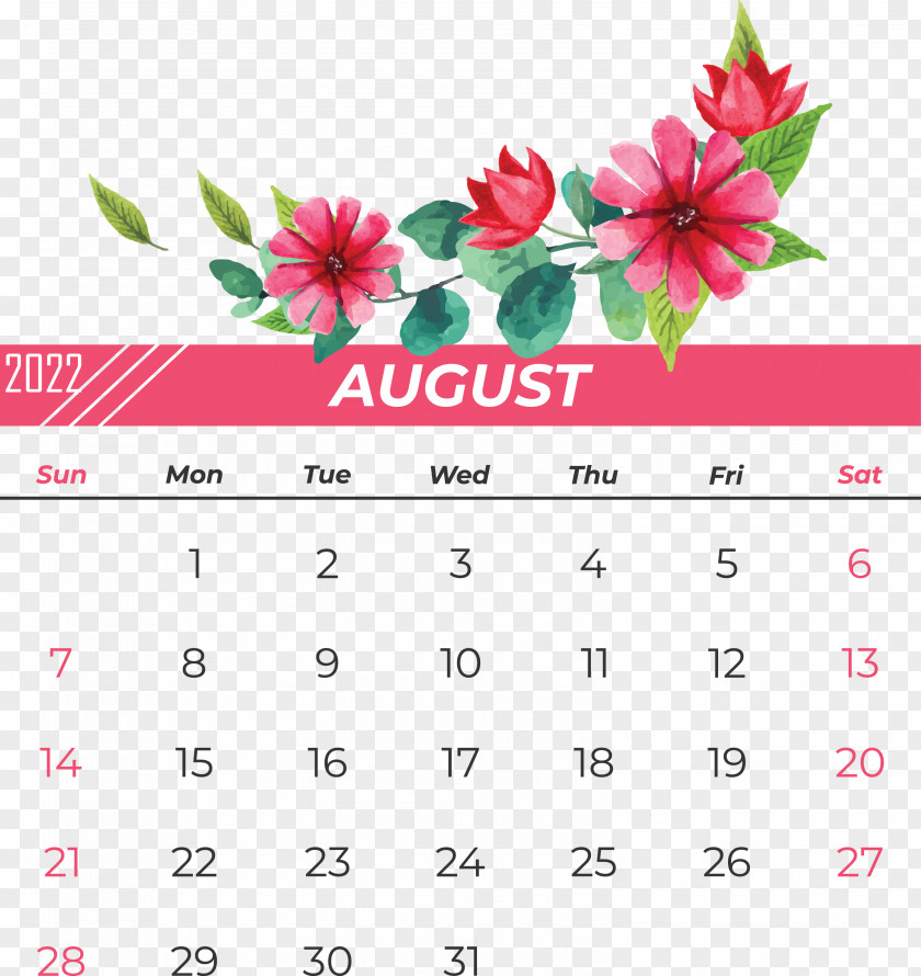 Flower Calendar Font Petal Meter PNG