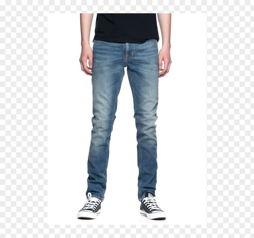 Jeans Nudie Blue Denim Slim-fit Pants PNG